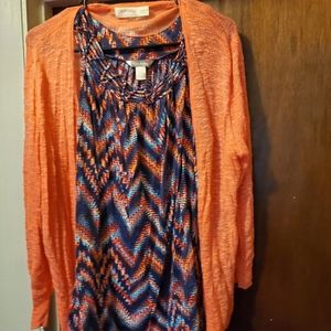 Cardigan and tank top bundle